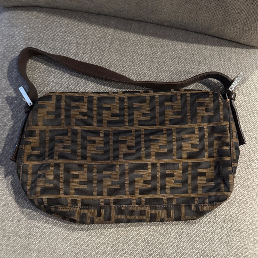 Fendi Black and Brown Shoulder Bag - Picture 16 of 16